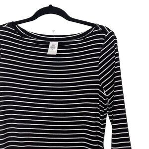 Gap Maternity Black & White Striped T-Shirt Dress - Size M - New with Tags